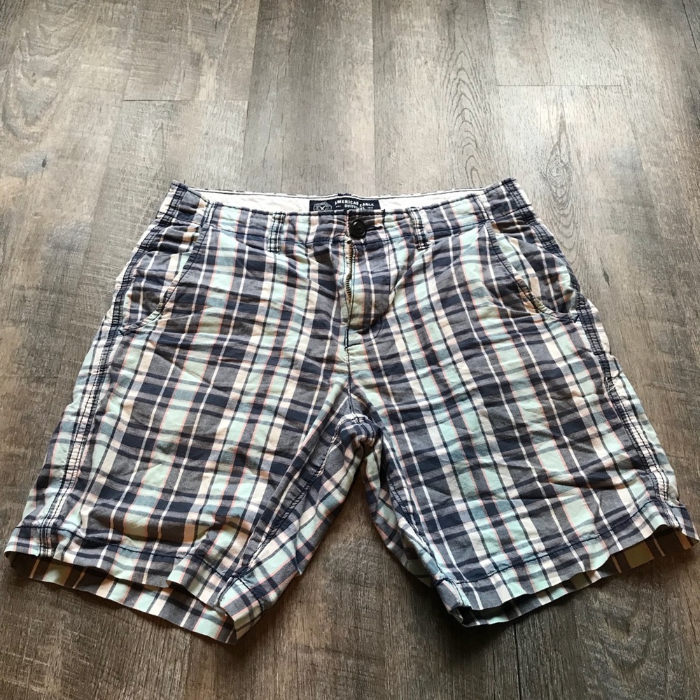 Plaid Bermuda Shorts American Eagle